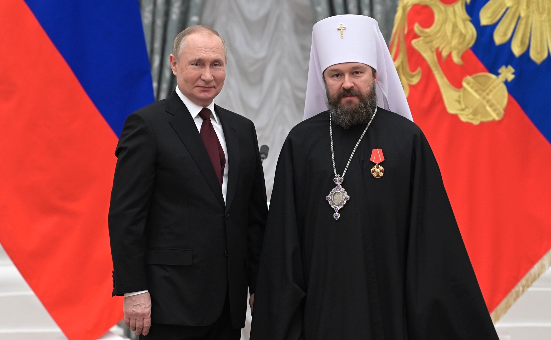 Митрополит Иларион (Алфеев) и Путин
kremlin.ru / wikimedia