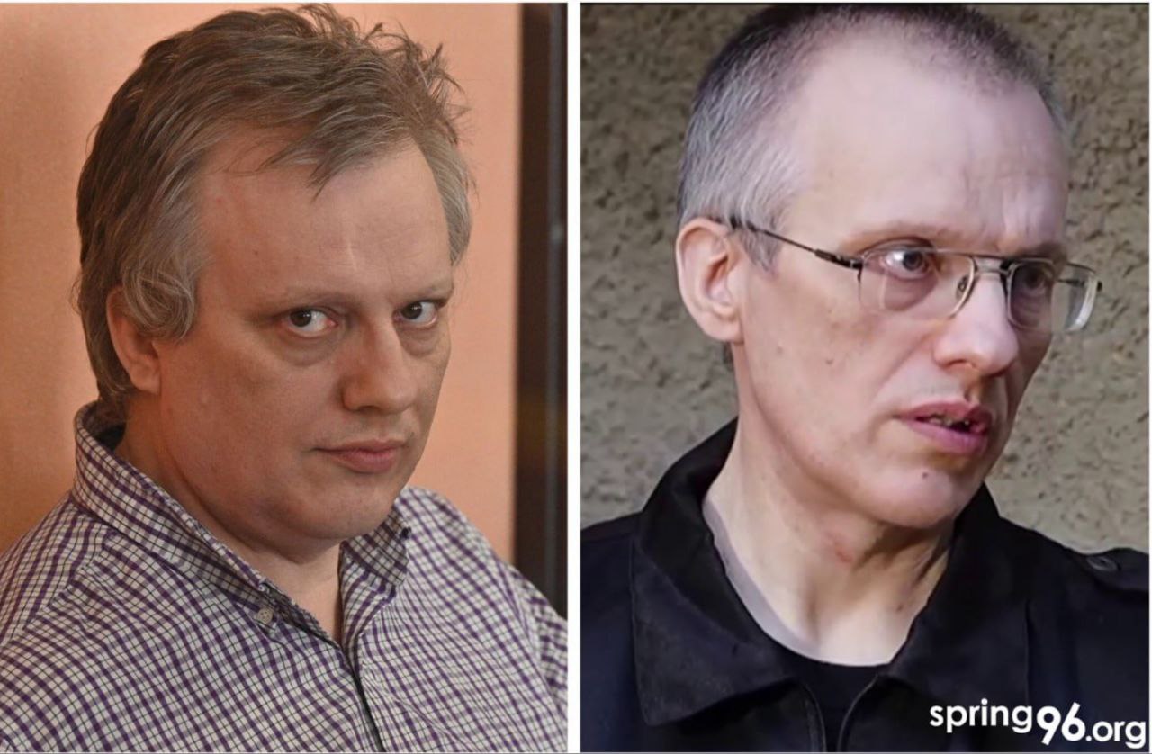 Фото: Зенкович до и в конце заключения